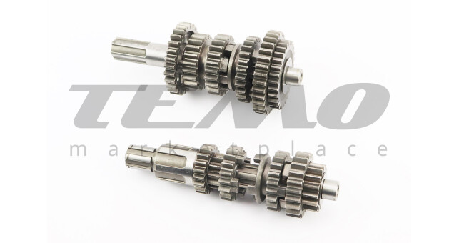 Коробка передач ZUBR вторичный вал 165 мм два вала с шестернями СG-200cc вал первичный 11 зубов - фото 1