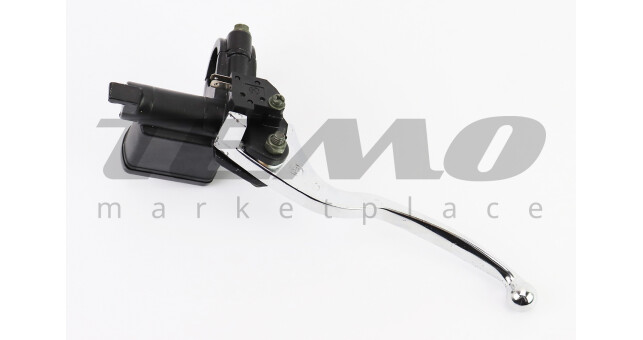 Головний гальмівний циліндр RACE передній під датчик квадрат важіль хром - фото 2