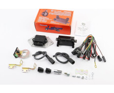 БСЗ / мікропроцесорна система запалювання 1147.3734, з новою котушкою 1135.3705М 6-12V Юпітер, з силіконовими бронепроводами і надсвічниками