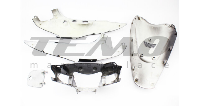 Пластик комплект Suzuki LETS3 крашеный 5 деталей чёрный - фото 2