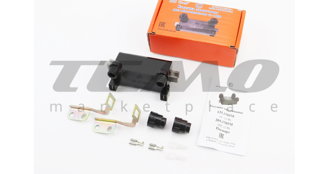 Котушка для мікропроцесорного запалювання 135.3705М 6-12V Юпітер, з кріпленням - фото 1