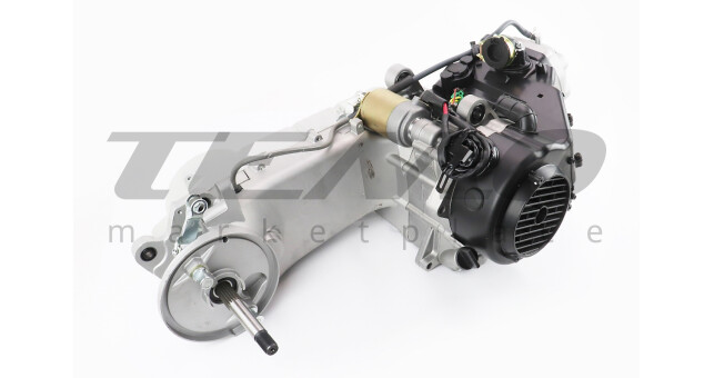 Двигатель скутерный в сборе 150куб (длинный вариатор, длинный вал) + карбюратор, коммутатор, катушка зажигания, фильтр воздушный - фото 3