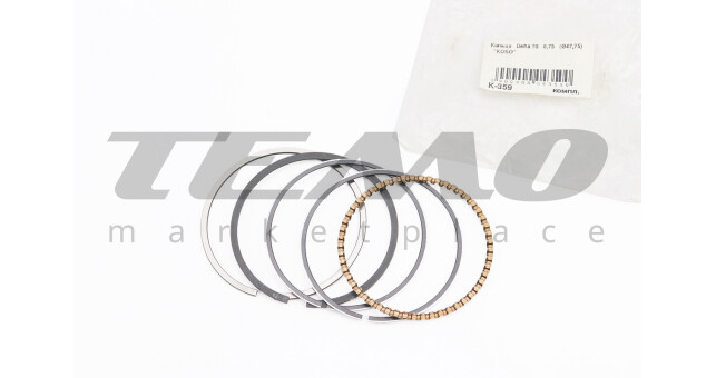 Кольца поршневые KOSO DELTA 70cc 47 мм +0.75 - фото 1