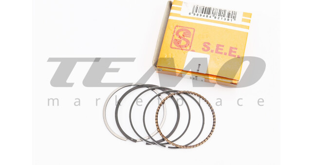 Кольца поршневые SEE DELTA 70cc 47 мм +0.75 жёлтая коробка - фото 1