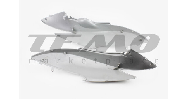 Пластик верхний боковой правый + левый Honda DIO AF62/68 серый - фото 2