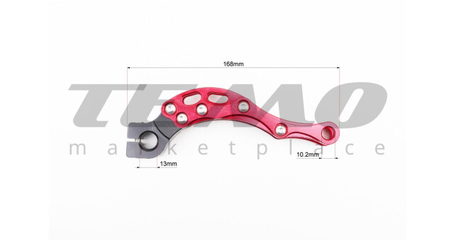 Важіль перемикання передач 29 шліців TUNING, ЧЕРВОНИЙ (див. фото розмірів) - фото 4