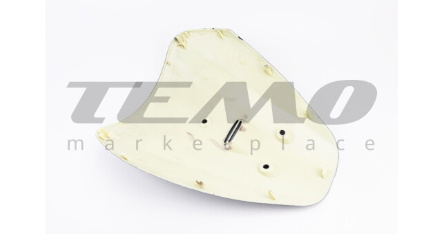 Дзьоб передній верхній Suzuki LETS2 пластик чорний - фото 2