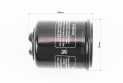Фільтр масляний HF183 (52x65мм) APRILIA Atlantic 125/200/250 i/300 i/Scarabeo 125/GILERA DNA 125/180/250 Nexus, MALAGUTI Madison 250 RS - фото 3