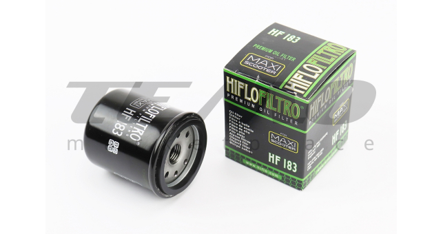 Фільтр масляний HF183 (52x65мм) APRILIA Atlantic 125/200/250 i/300 i/Scarabeo 125/GILERA DNA 125/180/250 Nexus, MALAGUTI Madison 250 RS - фото 1
