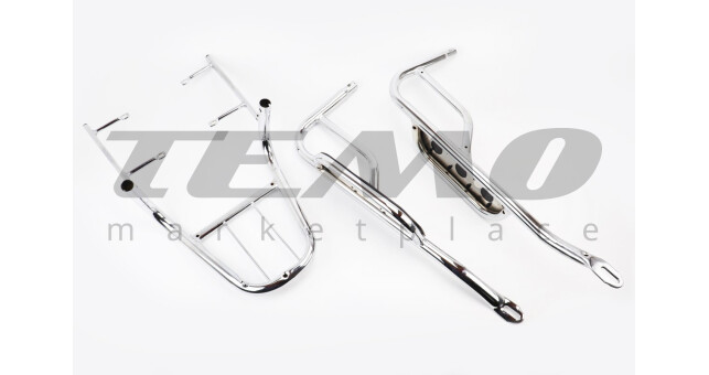 Багажник задній + підніжки к-кт "ХРОМ" тип 3 - фото 2