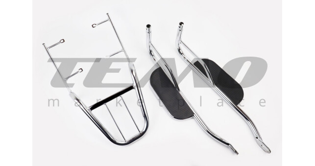 Багажник задній + підніжки к-кт "ХРОМ" тип 3 - фото 1