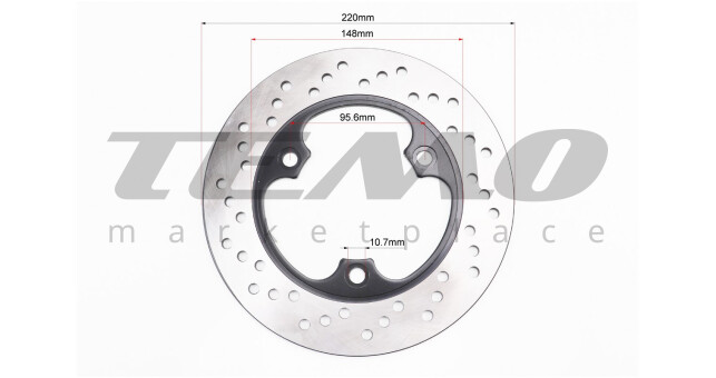 Диск тормозной d-220 мм - фото 2