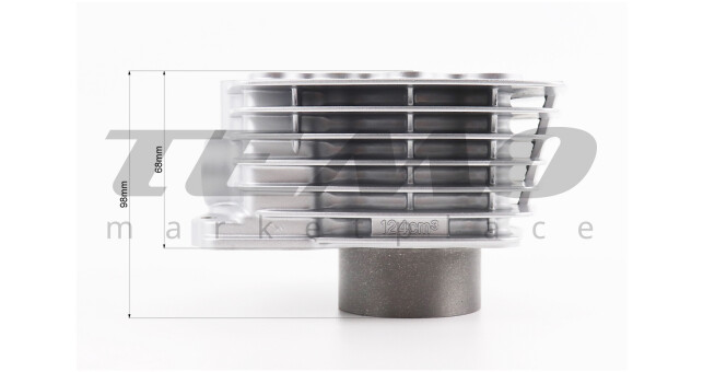 ЦПГ ZHENGHE CG125 поршень 56.5 мм палец 15 мм - фото 5