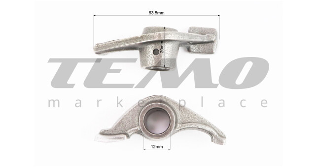 Коромысло (рокер) клапана к-кт 2шт 250cc - фото 2