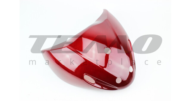 Клюв передний верхний под рулем ACTIVE пластик бордовый - фото 1