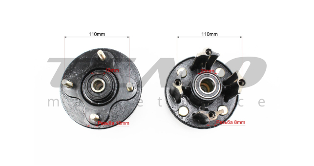 Ступица колеса под ось 17x25, разболтовка 4x110 к-кт 2шт - фото 2