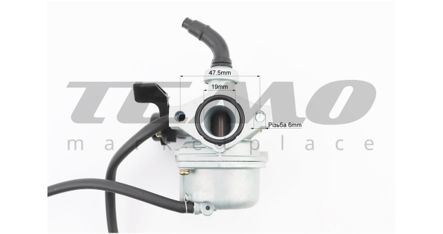 Карбюратор в сборе TATA DELTA 70/90/110cc d-19 мм - фото 3
