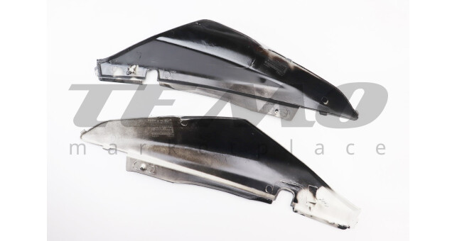 Пластик задний боковой правый + левый X-Road Light 200/250/GEON чёрный с оранжевым рисунком - фото 2