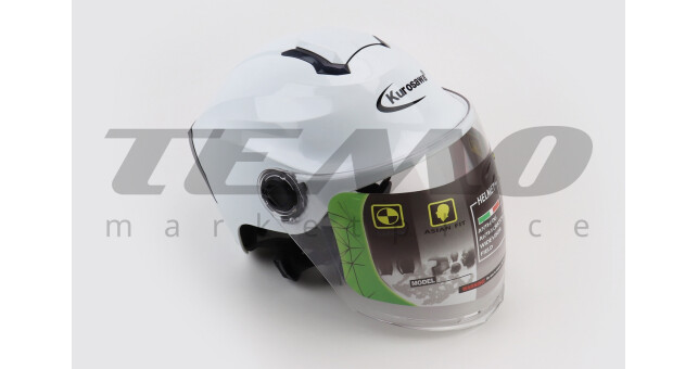 Шолом для мотоцикла кепка KUROSAWA T96 M Білий - фото 1