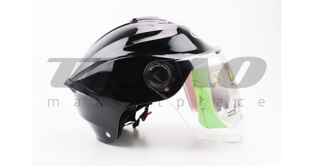 Шлем для мотоцикла кепка KUROSAWA T96 M Чёрный - фото 3