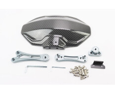 Крыло заднее универсальное графитное крепление на одну сторону с регулировкой наклона брызговик TUNING карбон