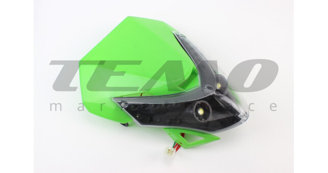 Обтічник + фара пластик зелений - фото 1