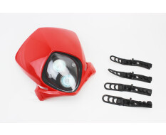 Обтекатель + фара пластик красный