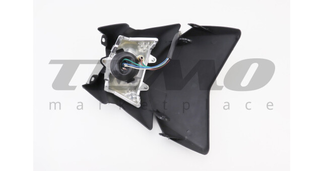 Обтічник + фара пластик чорний - фото 2