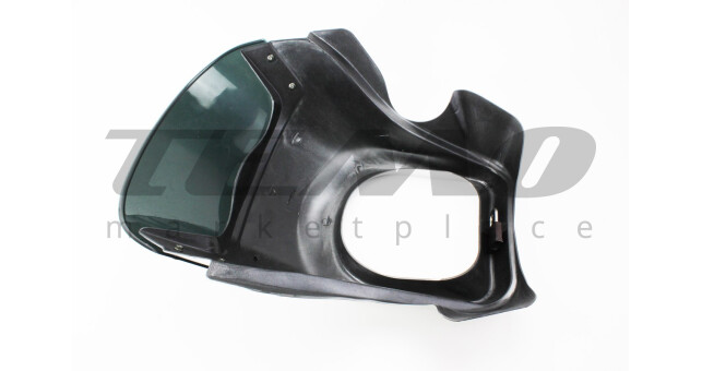 Обтічник фари пластик круглої TIGER + вітровик сірий - фото 2