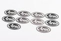 Наклейка &quot;Arai&quot; малая 10шт (9,5х4,5см) - фото 1