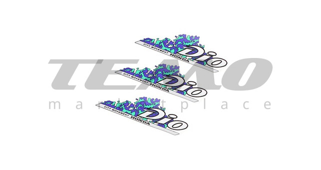 Наклейка "DIO" 3шт 1169 (18х7см) - фото 1