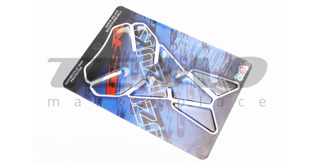 Наклейка защитная на бак топливный "SUZUKI", синий NG-015 - фото 1