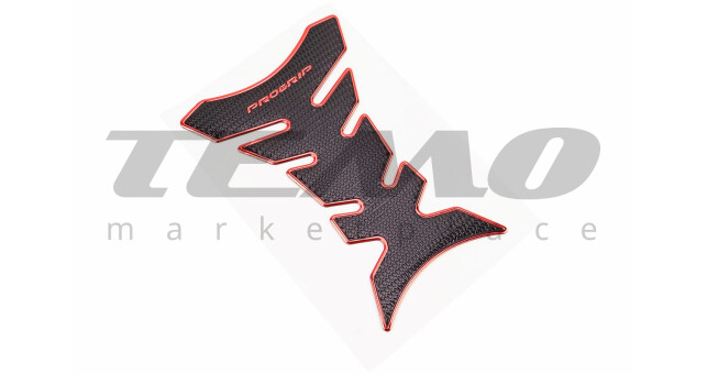 Наклейка защитная на бак топливный, "PROGRIP", с красной окантовкой - фото 1