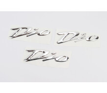 Наклейка шильдик "DIO" 3шт 15,5 * 4,5