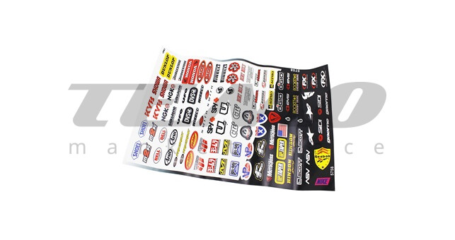 Наклейки набор 106шт "MOTORSPORТ" 5758 (33х48см) - фото 1