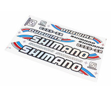 Наклейки на планшеті "SHIMANO" набір 13шт 34х20, B17