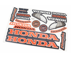 Наклейки набор 17шт "HONDA" 7067 (27х18см)