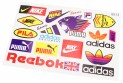 Наклейки набор 17шт "Nike Reebok Adidas PUMA" 0013 (26х17см) - фото 1