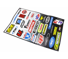 Наклейки на планшеті "MOTORSPORТ" набір 29шт 43х28, 5989G
