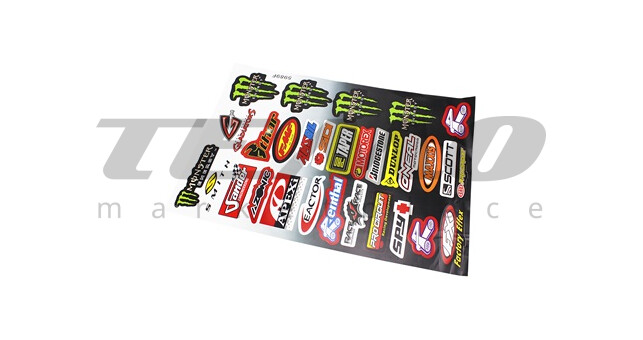 Наклейки набор 30шт "MOTORSPORТ" 5989F (30х45см) - фото 1
