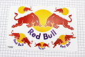 Наклейки набор 6шт &quot;Red Bull&quot; 7069В (26х17см) - фото 1