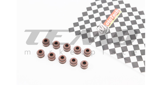 Сальники 4.6/8х10.4х8.5 Mototech клапана к-кт 10шт - фото 1