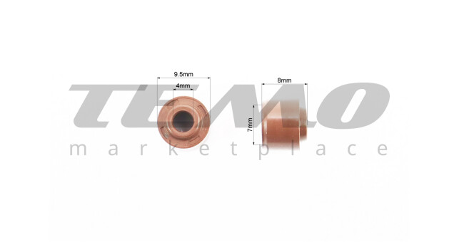 Сальники 4/7х9.5х8 Mototech клапана Suzuki LETS к-кт 2шт - фото 3