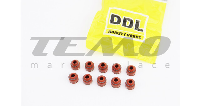 Сальники 4.3/8х10.5х10 DDL клапана жаростойкий к-кт 10шт - фото 1