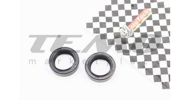 Сальники Mototech 25x35x9 амортизатора переднього к-кт 2шт - фото 1