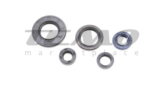 Сальники 10x18x6; 12x18x5; 12x21x4; 20x30x4.5; 20x38x5 к-кт 5шт - фото 1