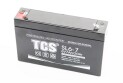 Мото акумулятор TCS 6 Вольт 7Ah SL6-7 кислотний - фото 1