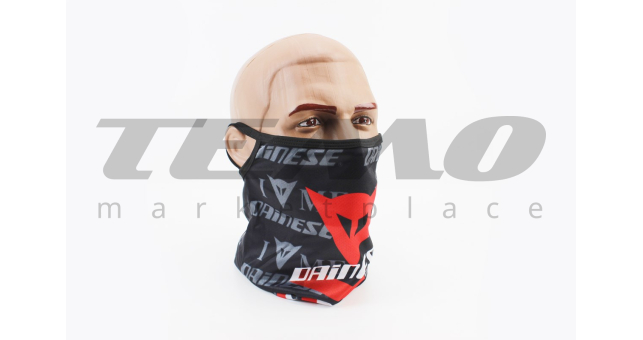 Маска обличчя пилозахисна &quot;DAINESE&quot;, з чорним малюнком, GE-82 - фото 1