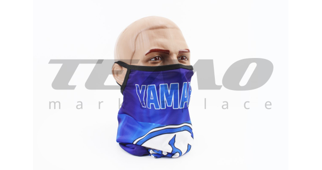 Маска обличчя пилозахисна &quot;YAMAHA&quot;, з синім малюнком, GE-70 - фото 1