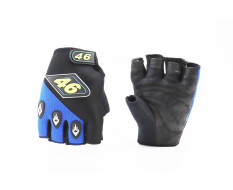 Перчатки мотоциклетні без пальців S-Сині